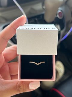 ORIGINAL PANDORA SPARKLING WISHBONE RING