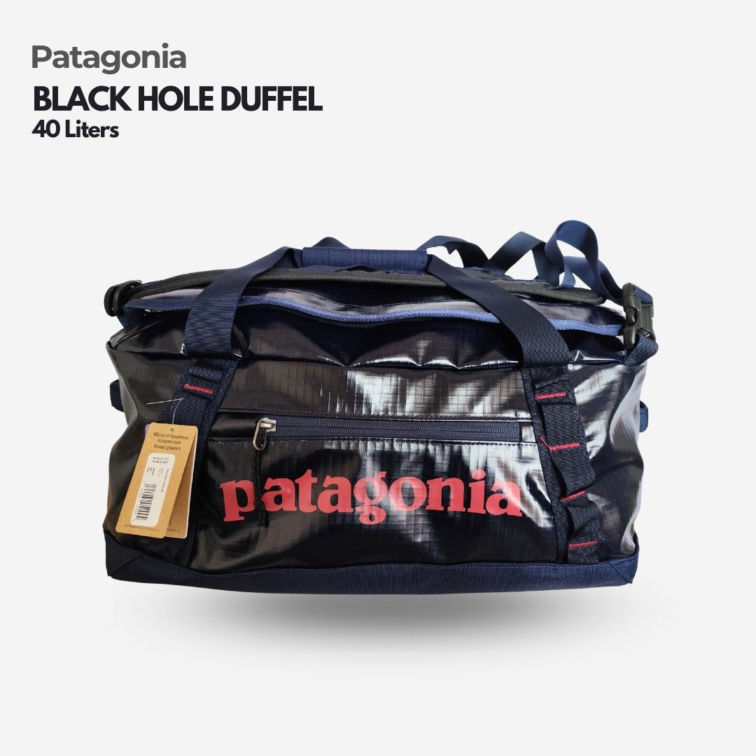 patagonia black hole 40l navy : Hole Duffel this travel bag offers an exceptional blend of durability Patagonia Black Hole Duffel 40L