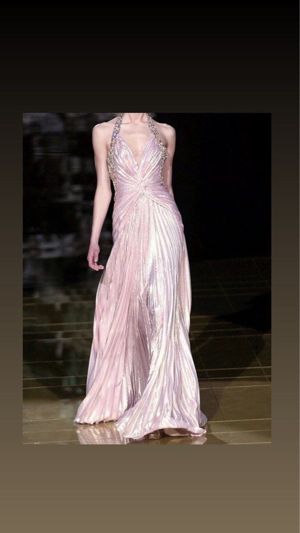 PO Draped Satin beautiful flowy goddess style dress Birthday tea