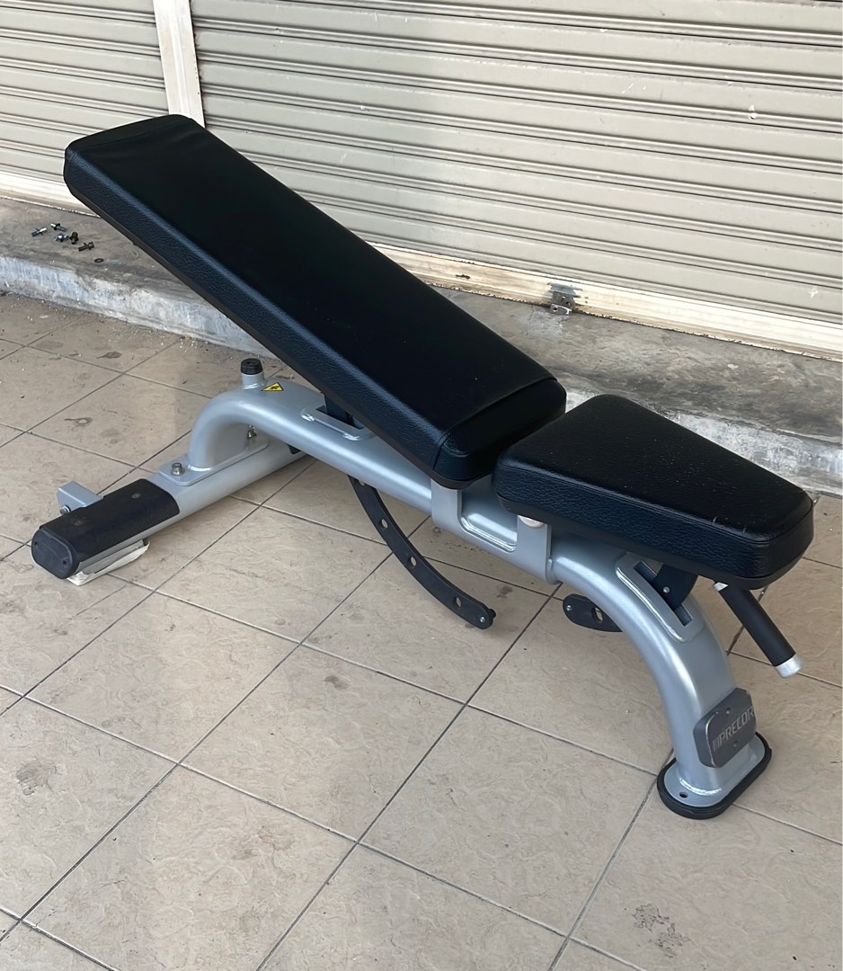 Precor USA fitness Icarian adjustable super bench gym free weight dumbbell barbell Sports Equipment Exercise Fitness Weights Dumbbells on Carousell