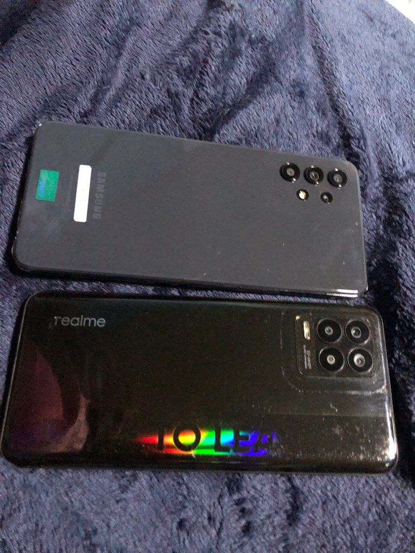 Samsung A32 & Real Me 9 (Category: Samsung) located in Malabon City. Submitted by jillmolo (Listing ID 1318657897, Image 2). Description: Bundled for only 10k!!!! Samsung A32 never been used Realme 9 slightly use These are backup phones but samsung A32 is brandnew. This is good deal!!!.