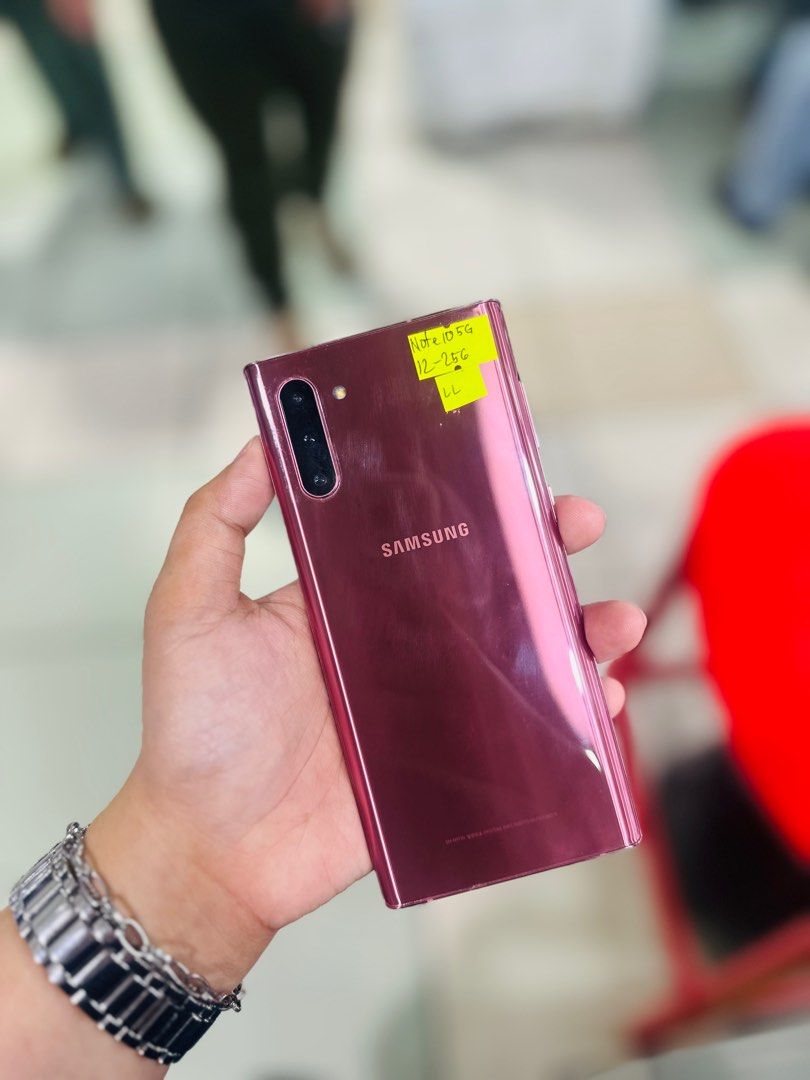Samsung note 10 5G 12/256GB OPENLINE NO ISSUES SINGLESIM (Category: Samsung) located in Pasig City. Submitted by najihahtelecomshop2018 (Listing ID 1318779523, Image 3). Description: OPEN FOR SWAP/SELLING: (INSTALLMENT THRU CREDITCARD/GGIVES/SPAYLATER) 🔸WE BUY AND SELL ANY KINDS OF GADGETS ( Pass sa Old Model ) 🔸 ‼️TAKENOTE: PASS SA MGA SCAMMERS | THIRD PARTY )‼️ Quick Specs: ⤵️ (ONHAND) Samsung note 10 5G 12/256 OPENLINE NO HIDDEN ISSUES NO HI