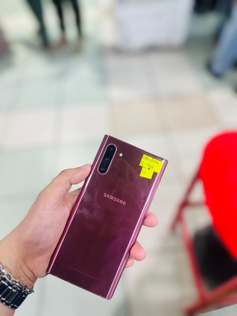 Samsung note 10 5G 12/256GB OPENLINE NO ISSUES SINGLESIM (Category: Samsung) located in Pasig City. Submitted by najihahtelecomshop2018 (Listing ID 1318779523, Image 2). Description: OPEN FOR SWAP/SELLING: (INSTALLMENT THRU CREDITCARD/GGIVES/SPAYLATER) 🔸WE BUY AND SELL ANY KINDS OF GADGETS ( Pass sa Old Model ) 🔸 ‼️TAKENOTE: PASS SA MGA SCAMMERS | THIRD PARTY )‼️ Quick Specs: ⤵️ (ONHAND) Samsung note 10 5G 12/256 OPENLINE NO HIDDEN ISSUES NO HI