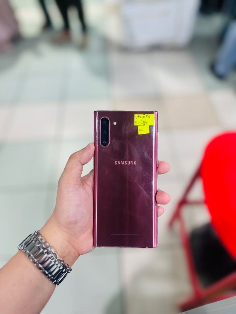 Samsung note 10 5G 12/256GB OPENLINE NO ISSUES SINGLESIM (Category: Samsung) located in Pasig City. Submitted by najihahtelecomshop2018 (Listing ID 1318779523, Image 1). Description: OPEN FOR SWAP/SELLING: (INSTALLMENT THRU CREDITCARD/GGIVES/SPAYLATER) 🔸WE BUY AND SELL ANY KINDS OF GADGETS ( Pass sa Old Model ) 🔸 ‼️TAKENOTE: PASS SA MGA SCAMMERS | THIRD PARTY )‼️ Quick Specs: ⤵️ (ONHAND) Samsung note 10 5G 12/256 OPENLINE NO HIDDEN ISSUES NO HI