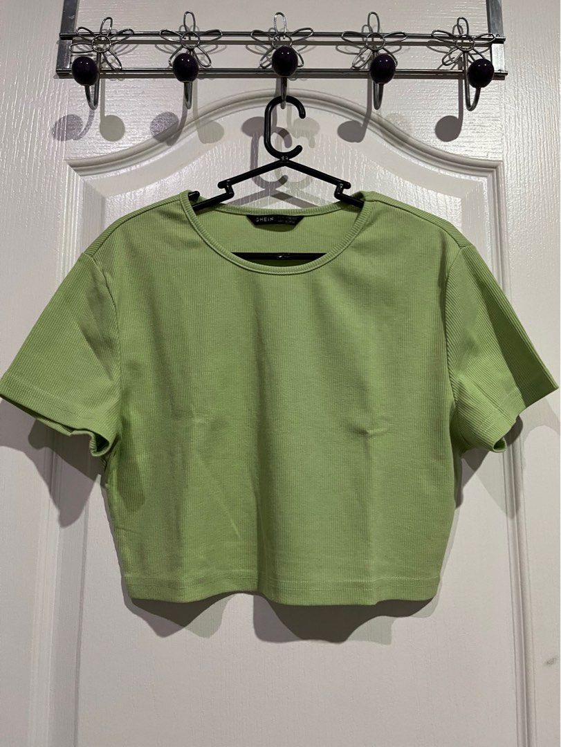 SHEIN Matcha Green Solid Rib-knit Crop Top (Category: Shirts) located in Cagayan de Oro. Submitted by dollydeclutter (Listing ID 1318772819, Image 1). Description: SHEIN Matcha Green Solid Rib-knit Crop Top SIZE: Medium MOP: GCash, BDO Bank Transfer RFS: Declutter PM for more Inquiries ♡.
