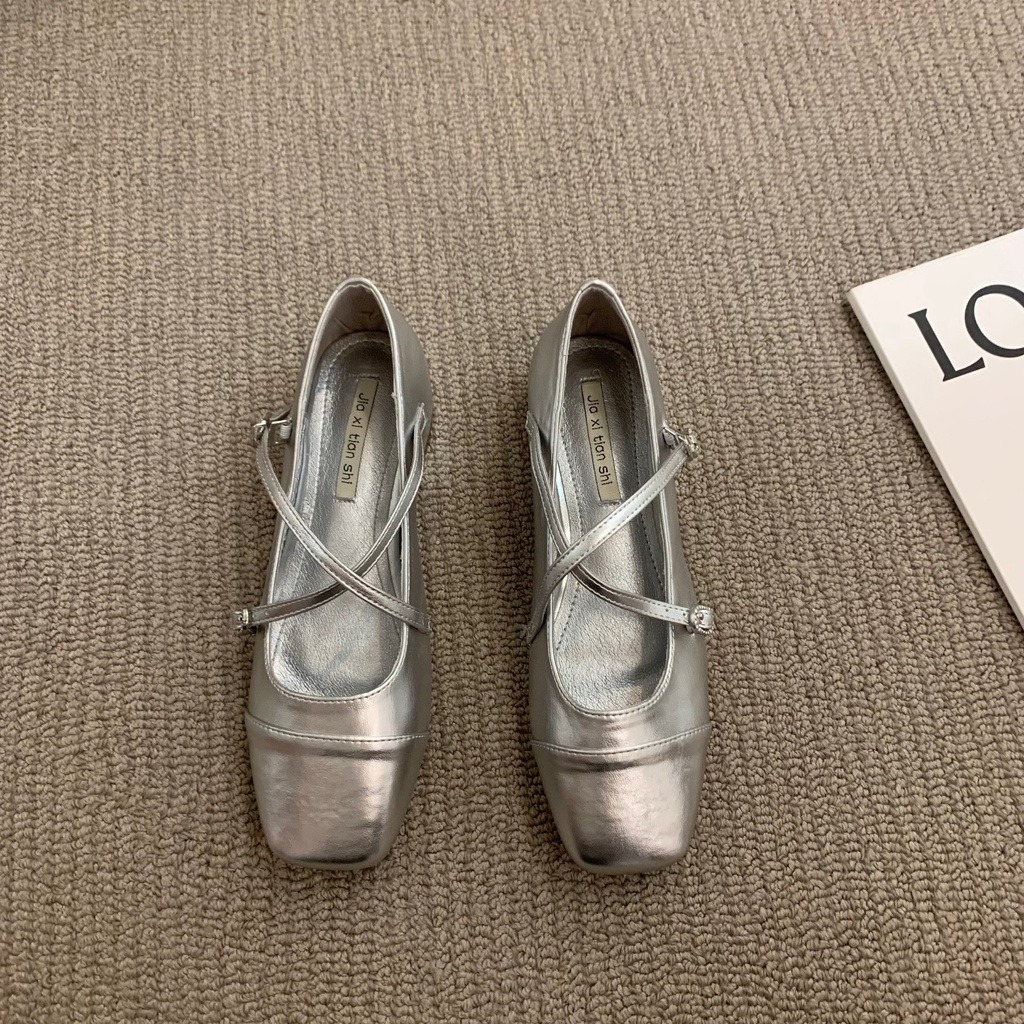 silver mary janes womens