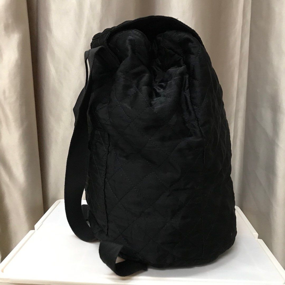 SONIA RYKIEL BLACK MONOGRAMMED BACKPACK Sonia Rykiel Black Polyester Backpack with Logo Details main image 3