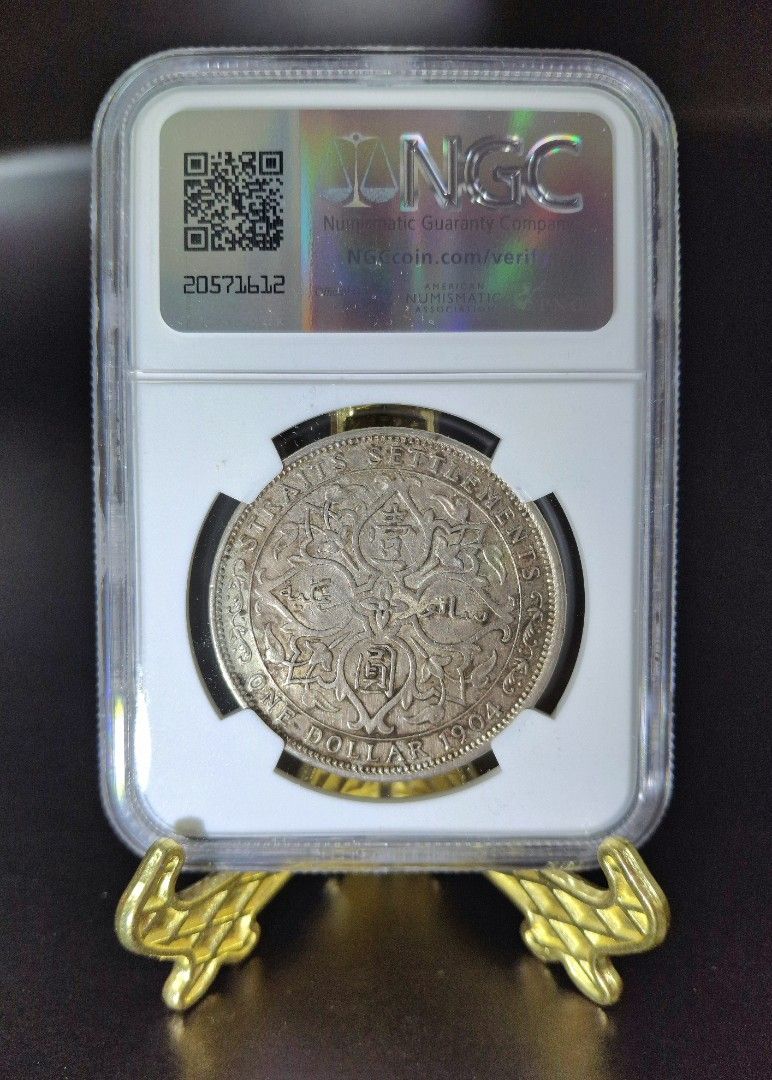 straits settlements海峽新加坡1904年壹圓銀幣！已經有120年歷史，貿易銀幣罕有收藏，維多利亞女皇兒子愛德華七世, 興趣及遊戲,  收藏品及紀念品, 錢幣- Carousell