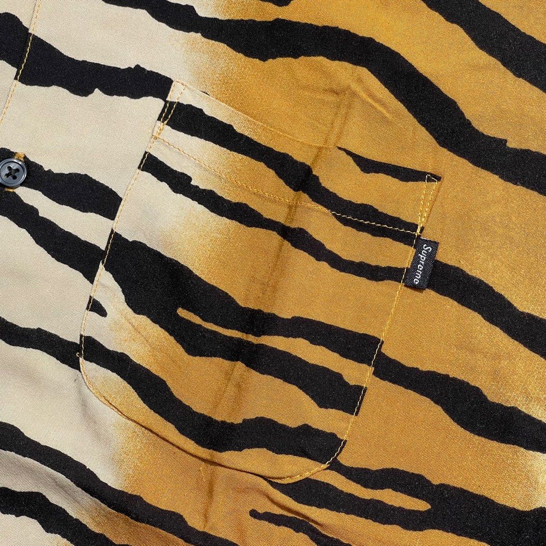 Supreme tiger stripe rayon shirt on sale