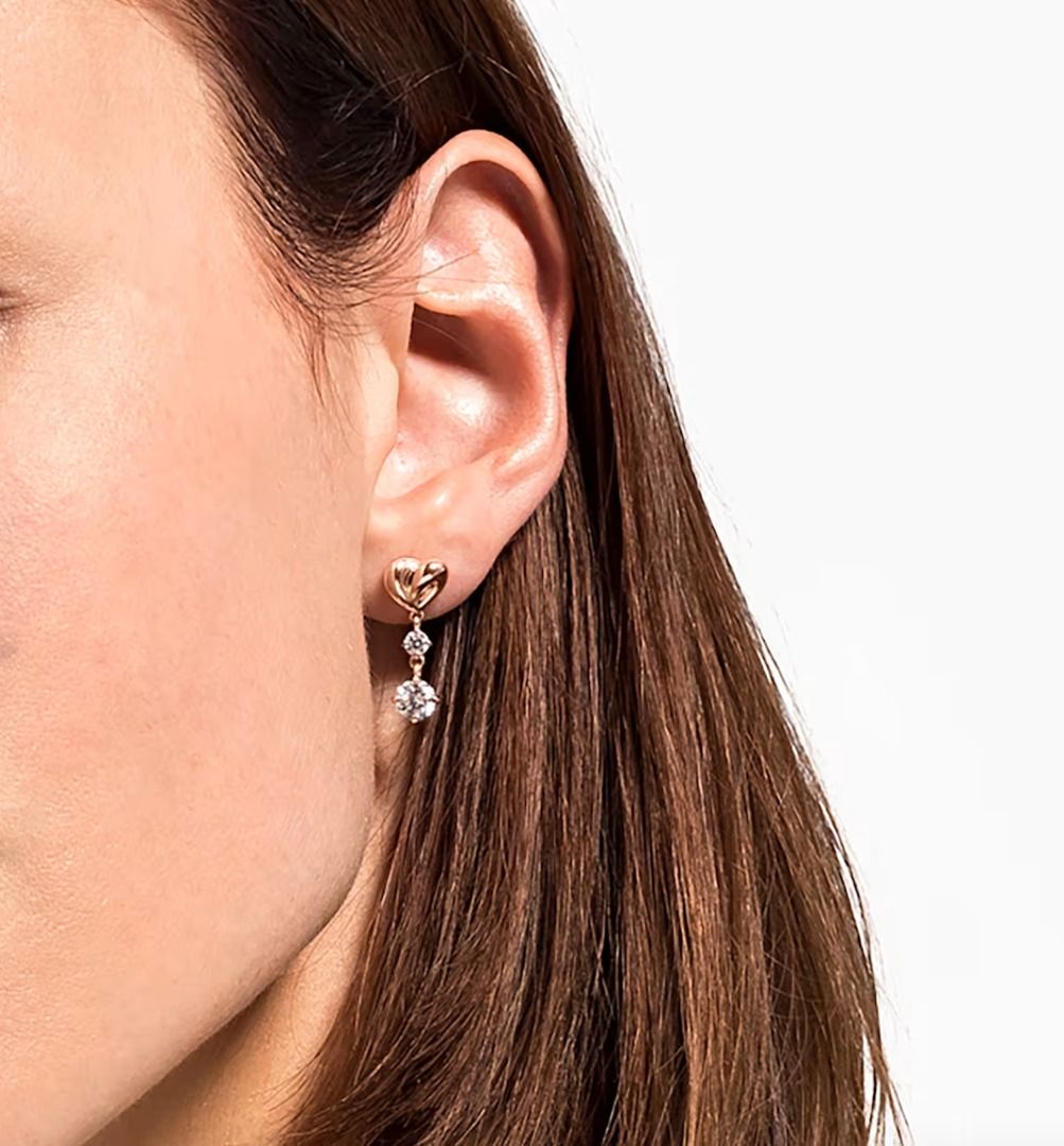 Swarovski lifelong hoop pierced earrings on sale