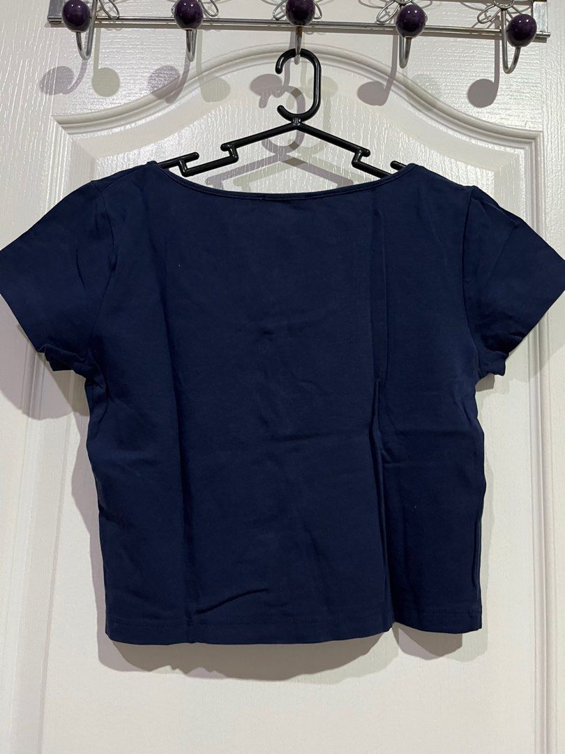 TERRANOVA Navy Blue Crop Top (Category: Shirts) located in Cagayan de Oro. Submitted by dollydeclutter (Listing ID 1318773292, Image 2). Description: TERRANOVA Navy Blue Crop Top SIZE: Medium MOP: GCash, BDO Bank Transfer RFS: Declutter PM for more Inquiries ♡.