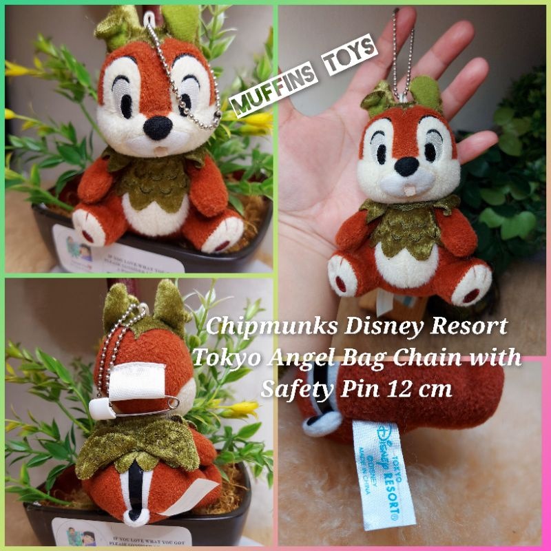 TOKYO DISNEY RESORT CHIPMUNKS [17 CM] BAG CHARM / KEY CHAIN / STUFF TOY ...