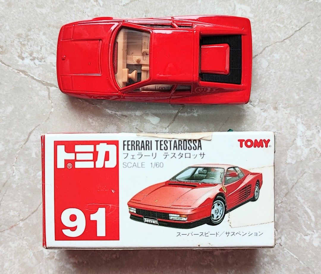 トミカ フェラーリ テスタロッサ 日本製 ミニカーショップ ケンボックス トミカ 赤箱(日本製)☆91