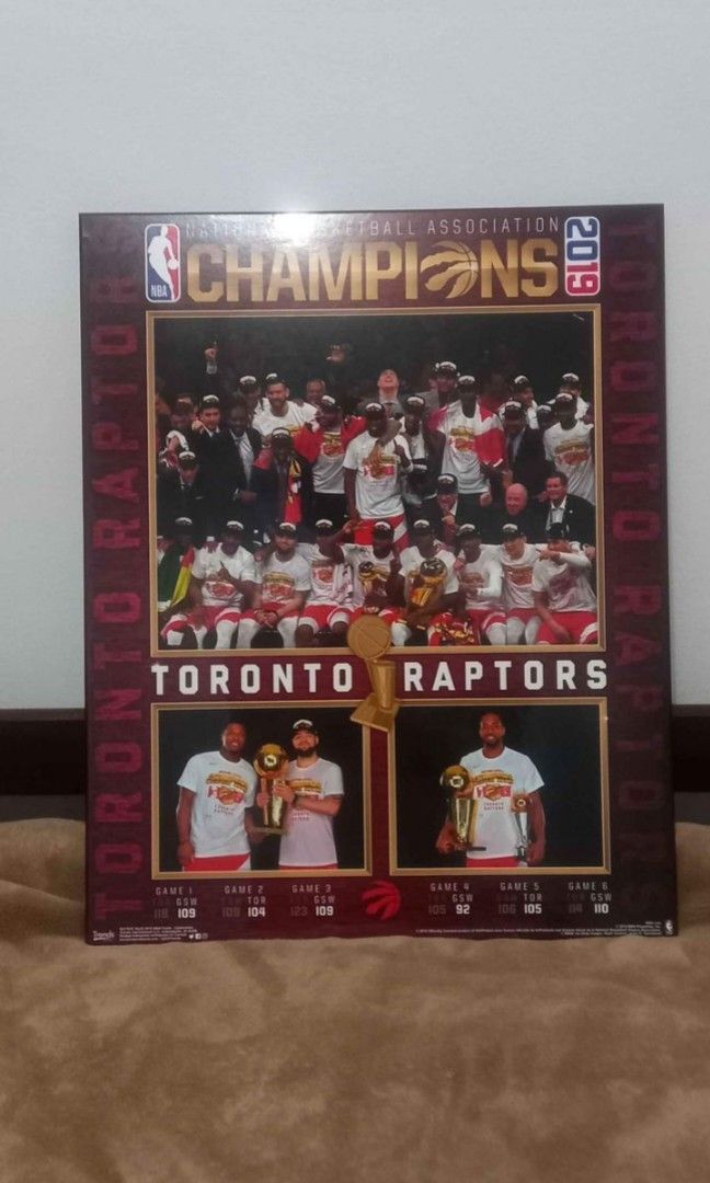 Toronto Raptors Championship Poster (Category: Home & Furniture) located in Toronto. Submitted by dervinjan189299 (Listing ID 1318790901, Image 1). Description: Used But In Good Condition Very Little Scratches But Could Barely Be Seen.
