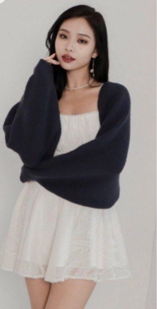 Dark blue bolero online