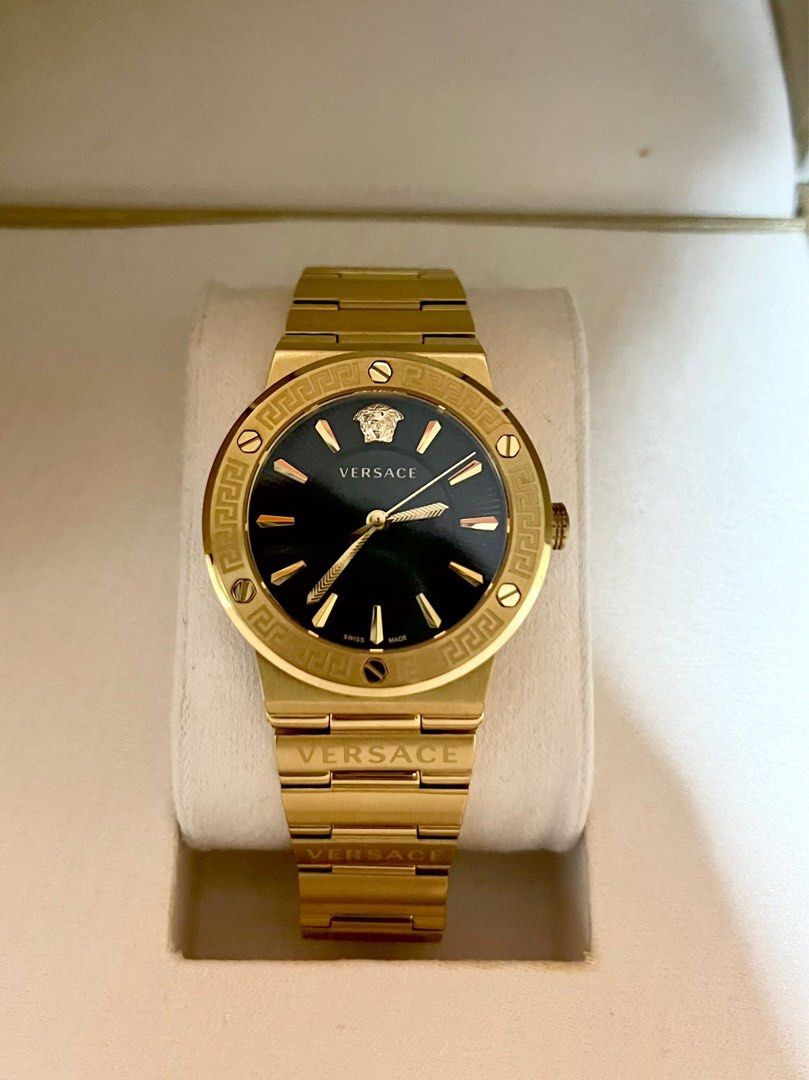 Versace gold plated watch sales