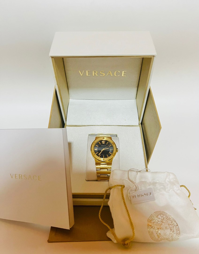 Versace gold plated watch hot sale