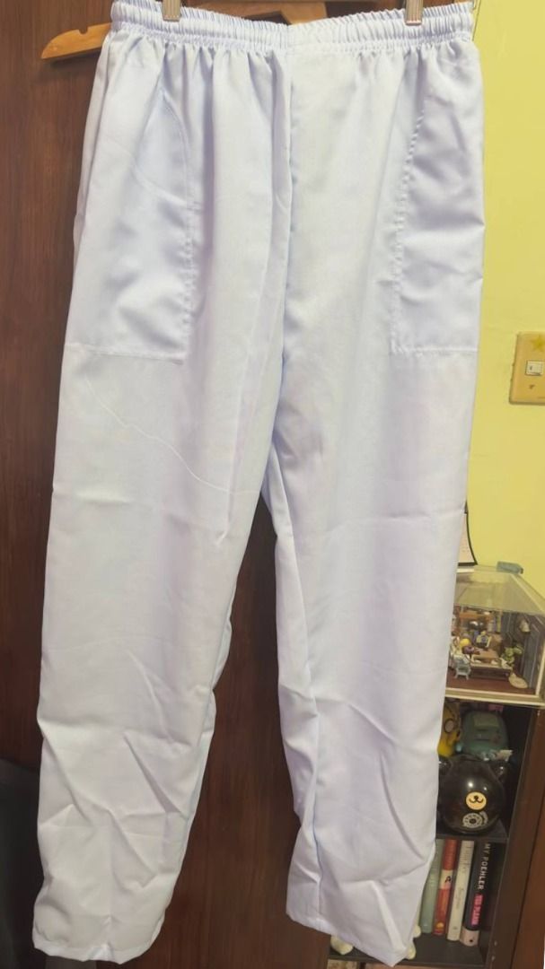 White Scrub suit set (Category: Sets & Coordinates) located in Quezon City. Submitted by penggoyisdecluttering (Listing ID 1318683948, Image 2). Description: 4XL White Scrub Suit set Katrina Fabric Never worn, sinukat ko lang RFS: hindi kasya sa akin color: hindi sya super puti, medyo darker shade ng white. dimes: top w26in L32in pants waistline 30-48in L 42in rise 15in ☑️PLEASE READ DESCRIPTION OF ITEM BEFORE MAKING OFFER ☑️ PLEASE SWIPE AND SEE