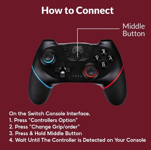 Wireless Controller for Switch Console Bluetooth Joystick PC