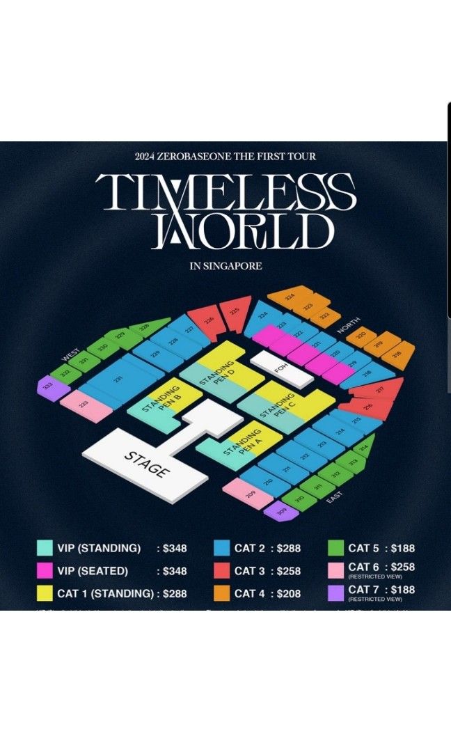 WTS VIP PEN C ZEROBASEONE ZB1 TIMELESS WORLD CONCERT ticket (ORI PRICE),  Tickets & Vouchers, Event Tickets on Carousell