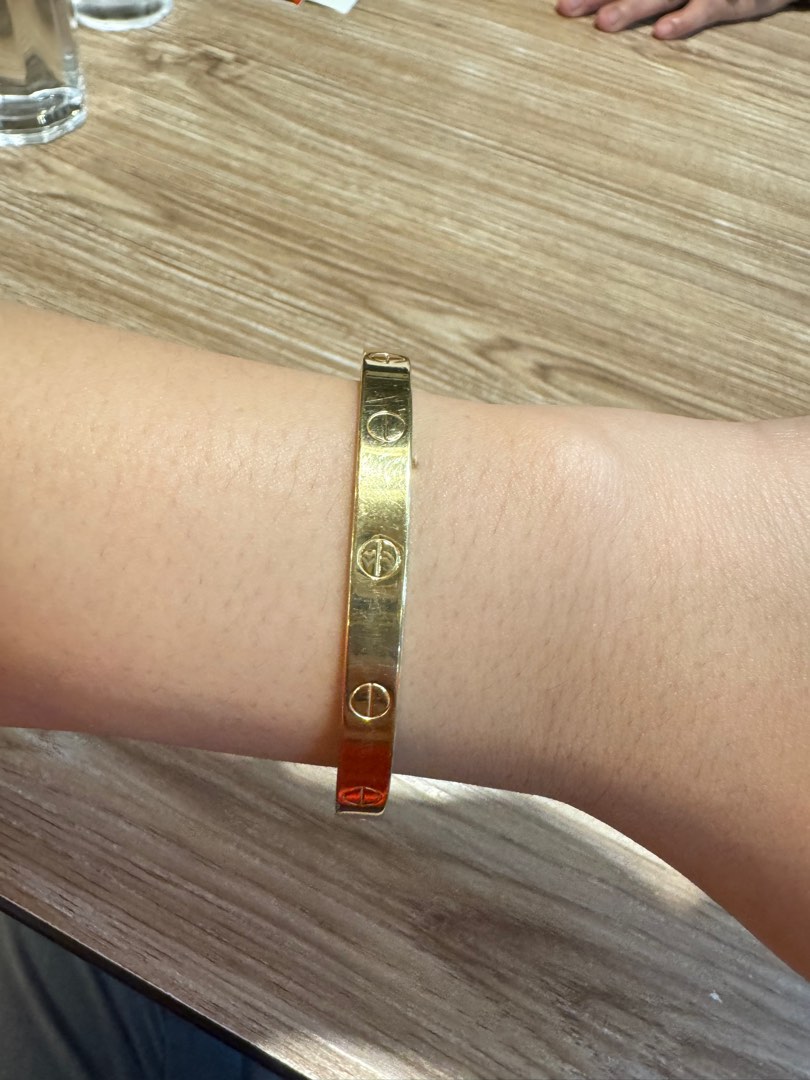 18k cartier bangle bracelet Women s Fashion Jewelry Organizers Bracelets on Carousell