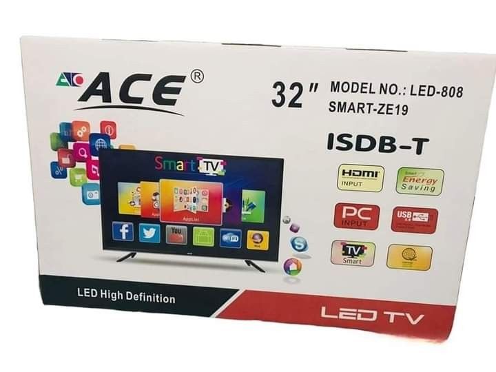 Ace 32"Smart Tv (free wall bracket) (Category: TV) located in Manila. Submitted by tindahanniatelizcehl (Listing ID 1318899958, Image 2). Description: New ace 32 inches Smart TV Wifi ready With bluetooth Android 9 version 1 week replacement/ 1 year service warrany.