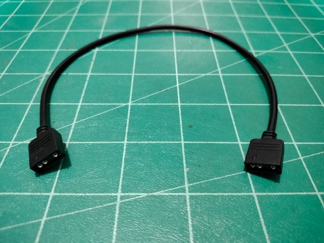 aRGB LED 3 Pin 5v Extension Cord Cable 30cm (Category: Cables & Adaptors) located in Quezon City. Submitted by kyrex12 (Listing ID 1318865133, Image 1). Description: -200 -add 50 for male converter -may less if wholesale(6pcs. and above) -with 1 week warranty -accept shipping via GRAB and LALAMOVE COD(buyer's expense) -accept GCASH and PAYMAYA payment -COMPATIBILITY IS BUYER'S RESPONSIBILITY .