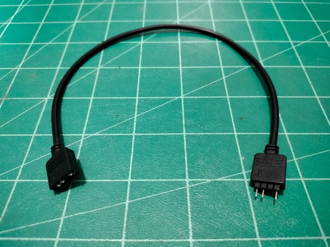 aRGB LED 3 Pin 5v Extension Cord Cable 30cm (Category: Cables & Adaptors) located in Quezon City. Submitted by kyrex12 (Listing ID 1318865133, Image 2). Description: -200 -add 50 for male converter -may less if wholesale(6pcs. and above) -with 1 week warranty -accept shipping via GRAB and LALAMOVE COD(buyer's expense) -accept GCASH and PAYMAYA payment -COMPATIBILITY IS BUYER'S RESPONSIBILITY .