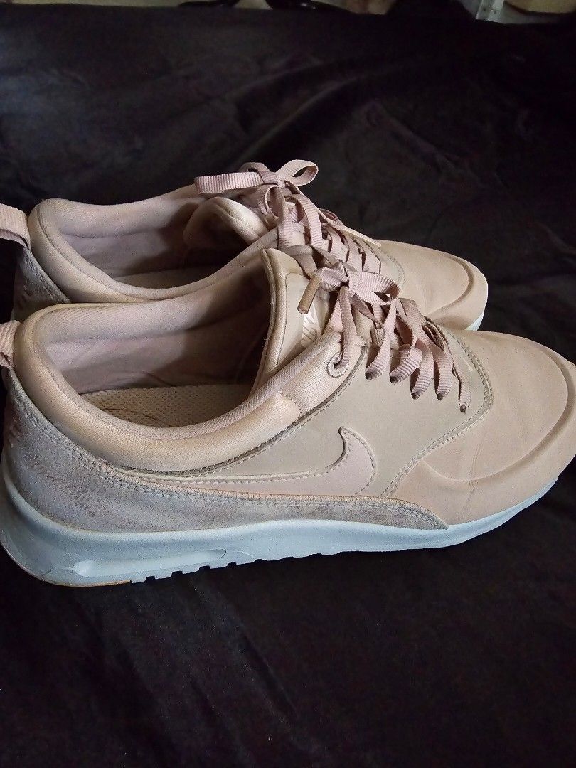 Authentic Nike Air Max Thea PRM Premium Beige Pink Women s Fashion Footwear Sneakers on Carousell