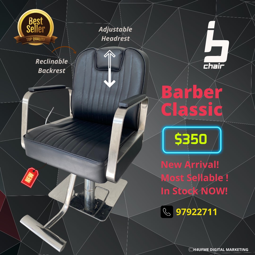 Barber chair. Hot favourite!, Furniture & Home Living, Furniture