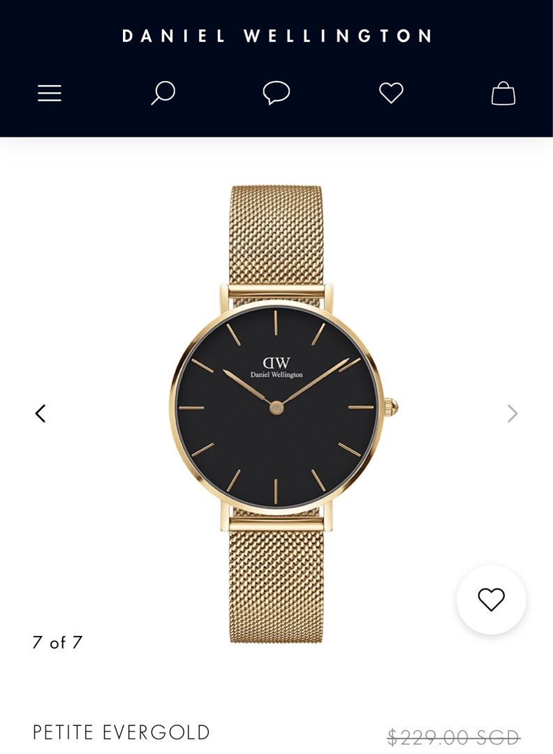 BN daniel wellington watch black gold Women s Fashion Watches Accessories Watches on Carousell