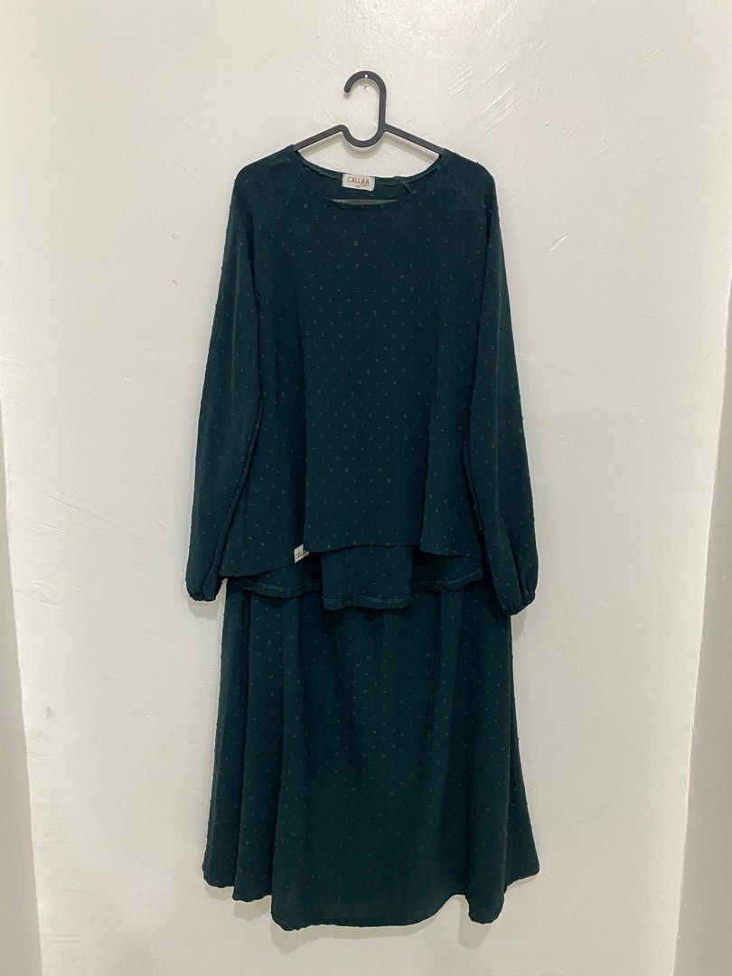 Callaa Closet Blouse and Skirt Set, Women's Fashion, Muslimah Fashion ...