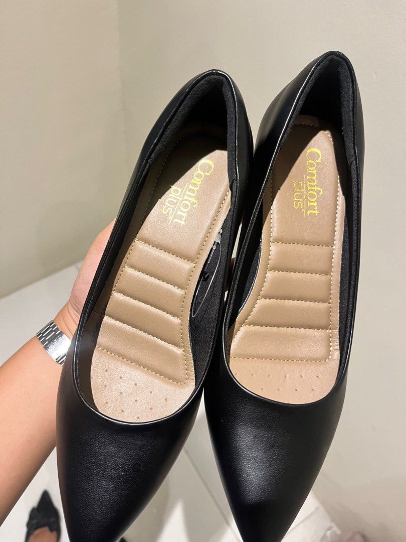 Comfort plus black heels best sale