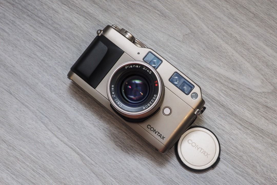 Appareil Photo Télémétrique Contax G1 AF Silver - Avec Bouchon Et Housse - Occasion