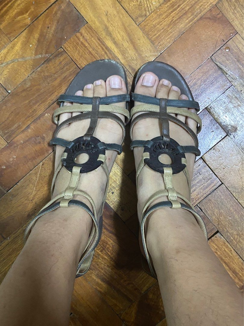 Fendi Gladiator Sandals Zip Up Women s Fashion Footwear Flats Sandals on Carousell