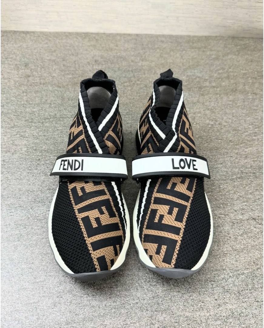 Fendi Rockoko Knit Sneakers Women s Fashion Footwear Sneakers on Carousell