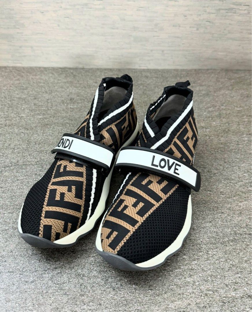 Fendi Rockoko Knit Sneakers Women s Fashion Footwear Sneakers on Carousell