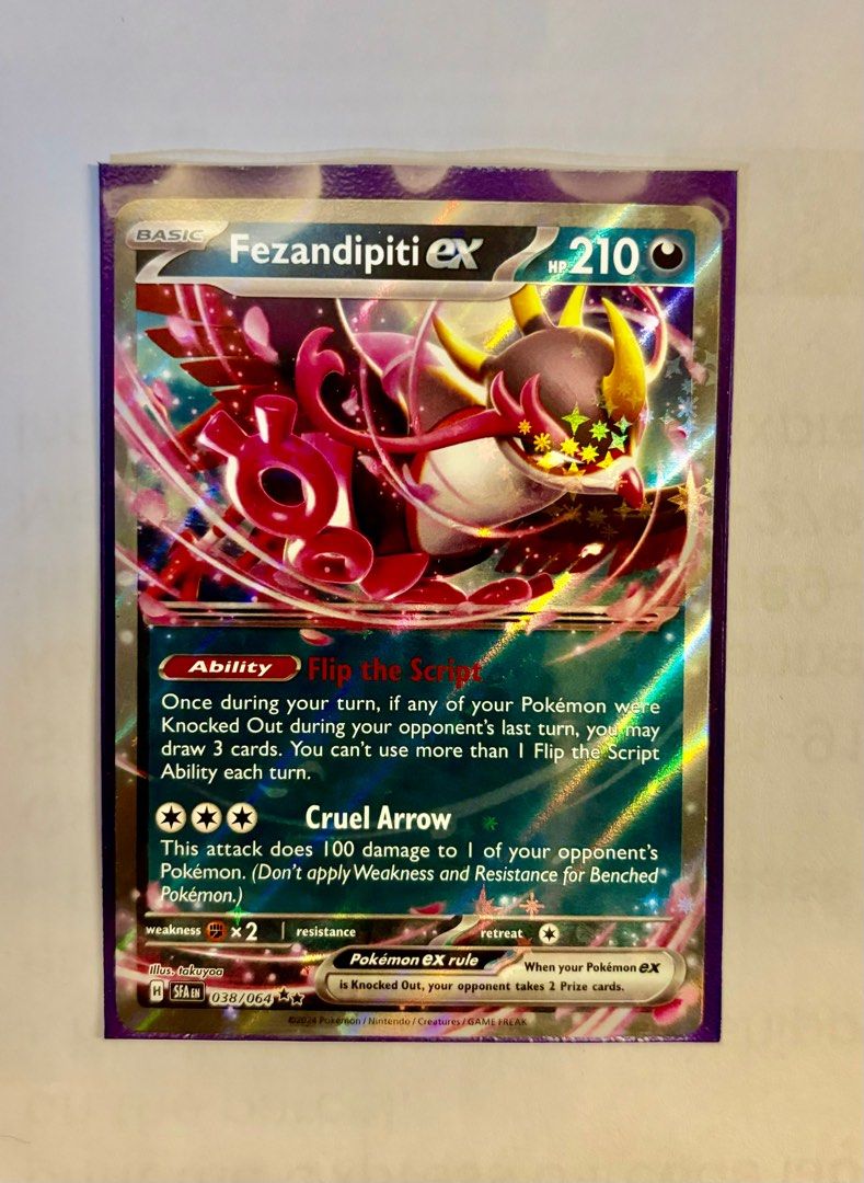 fezandipiti ex pokemon card Fezandipiti ex Shrouded Fable 038/064, NM Pokemon Card