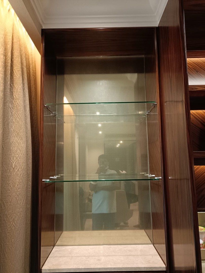 glass cabinet. glass repair glass hinges. toilet doors. glass door. handyman  .toilet renovation 62863076014849113