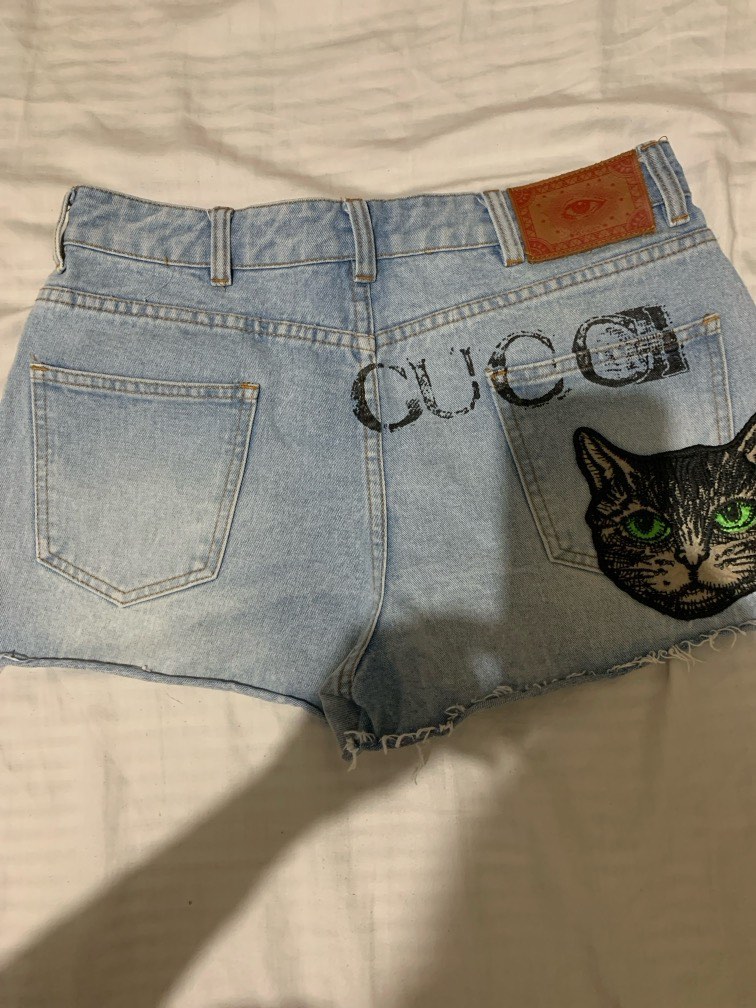 Gucci jean shorts sale