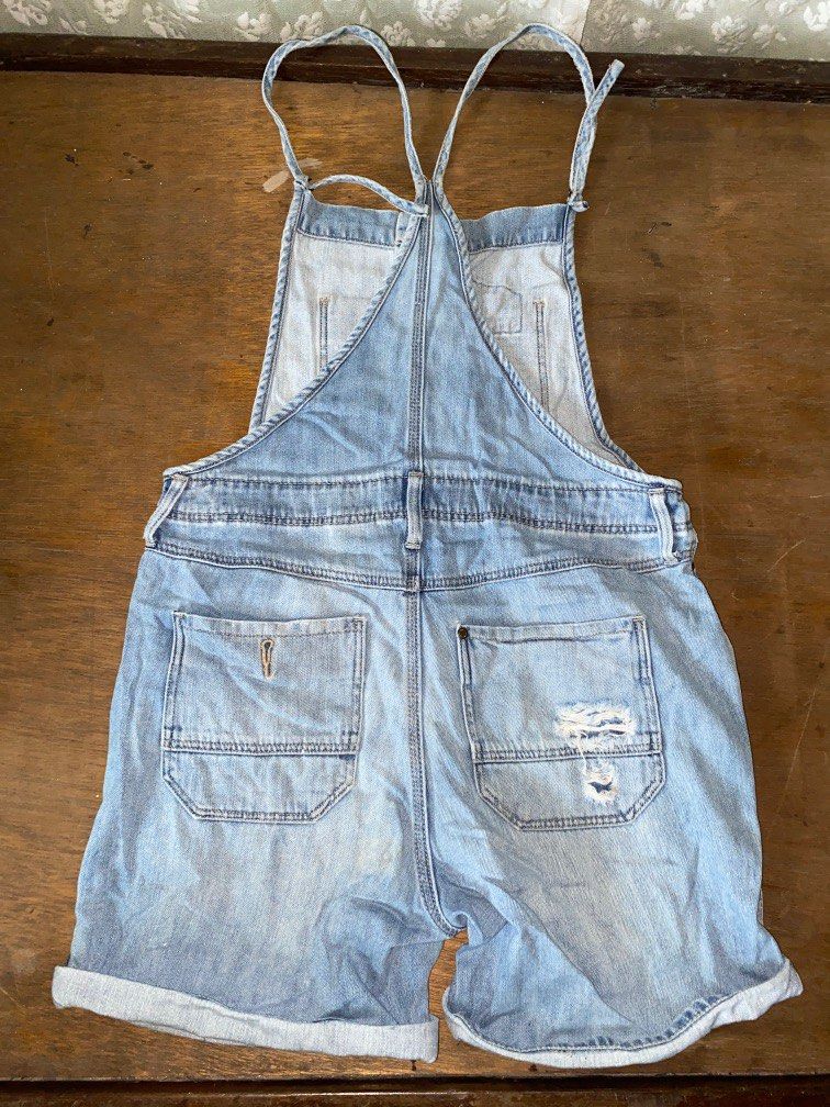 H M Denim jumper Women s Fashion Dresses Sets Jumpsuits on Carousell