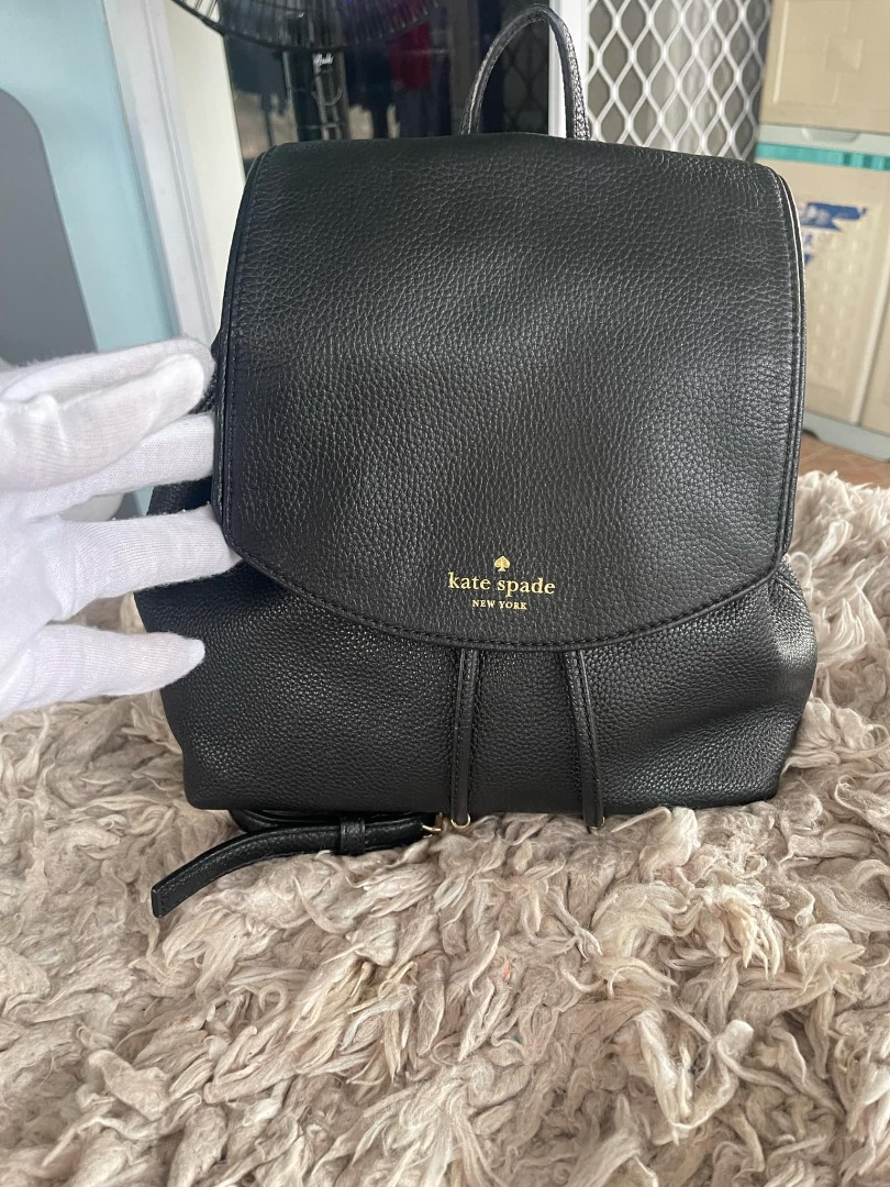 KATE SPADE MULBERRY STREET SMALL BREEZY BLACK PEBBLED LEATHER BACKPACK Women s Fashion Bags Wallets Backpacks on Carousell