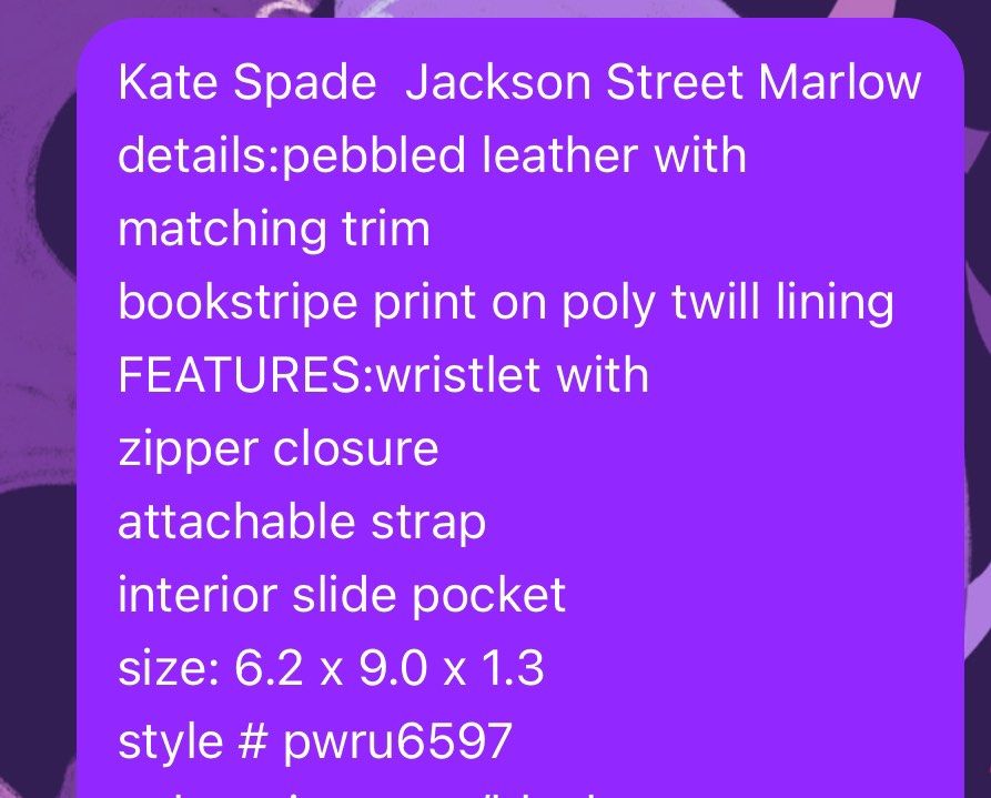 Preloved KS Jackson Street Marlow Wrislet (Category: Clutches) located in Las Pinas. Submitted by mochichai (Listing ID 1313798432, Image 3). Description: ⚫️color of the item may be different due to lighting when picture was taken ⚫️ guaranteed authentic ; all bags are from the US ⚫️ bags are preloved by seller .