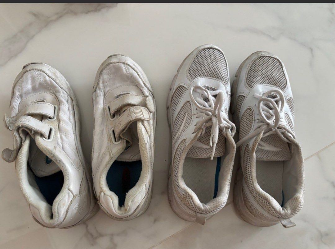 Kids white shoes 1 big 1 small. Both for 2 only Babies Kids Babies Kids Fashion on Carousell