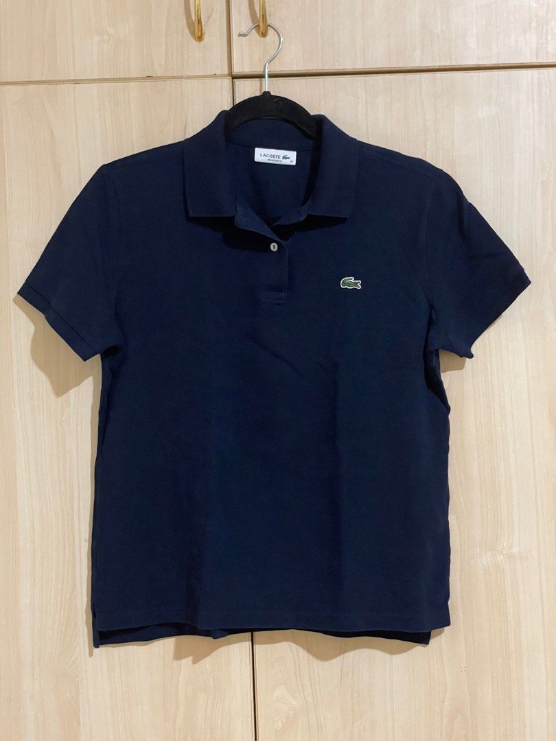 Lacoste Women’s Regular Fit (Authentic) (Category: Shirts) located in Cebu City. Submitted by userper (Listing ID 1318890257, Image 1). Description: Lacoste Shirt Women’s Regular Fit Size 40 , Navy Blue 100% authentic Barely used Very good condition Color rate 10/10 .