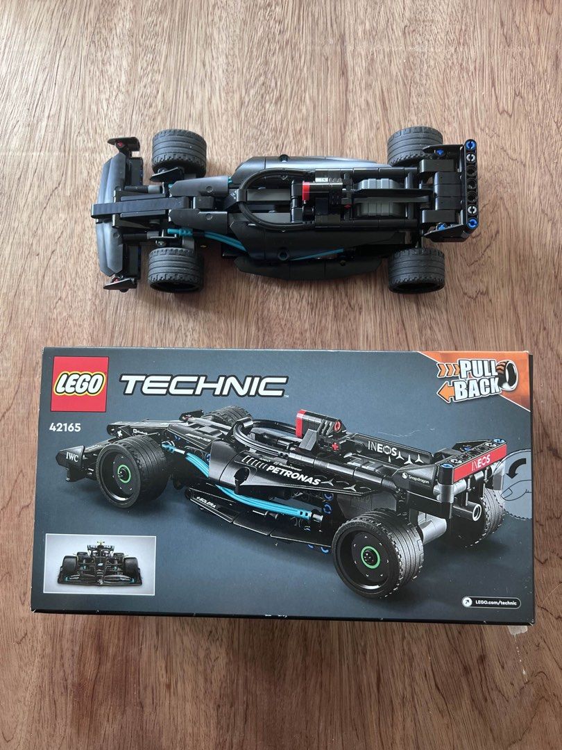 Lego Technic Mercedes-AMG F1 W14 E Performance Pullback 42165 (Category: Lego & Building Sets) located in Quezon City. Submitted by critges (Listing ID 1318800257, Image 2). Description: Already assembled. Complete parts with extra. Stickers not used. Payment via Gcash or Gotyme RFS: Decluttering.