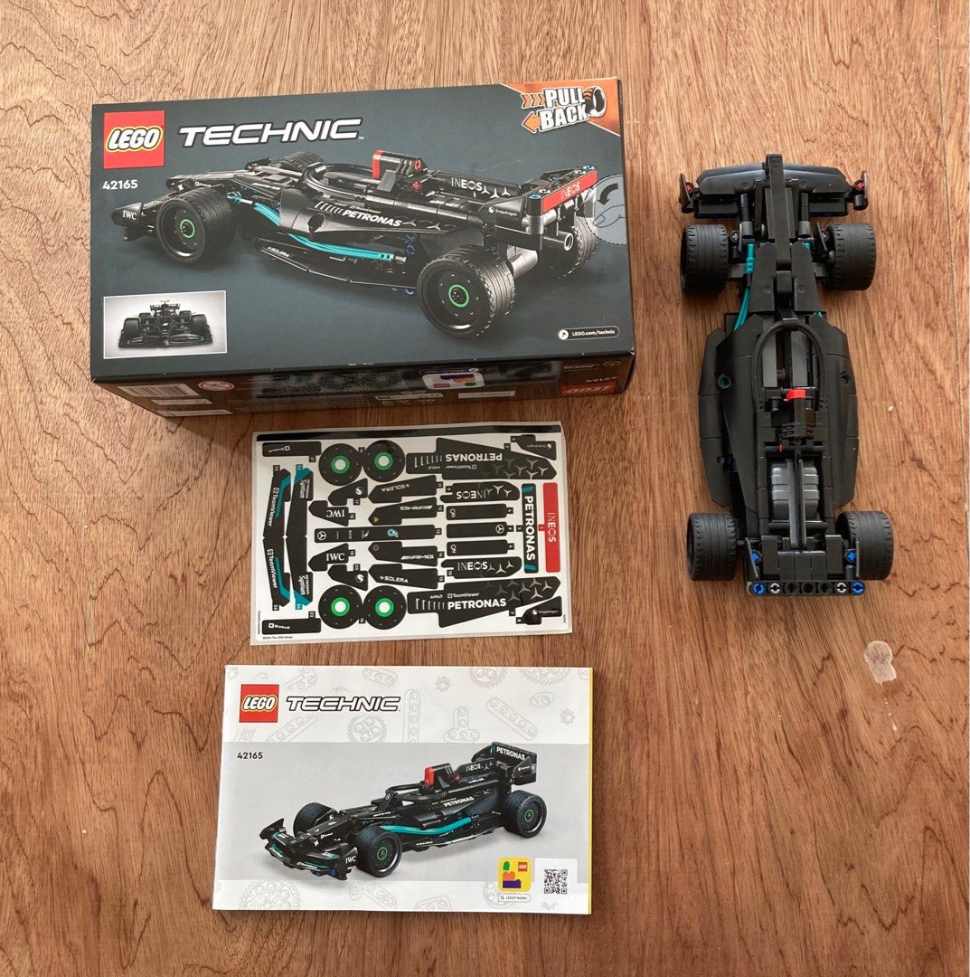 Lego Technic Mercedes-AMG F1 W14 E Performance Pullback 42165 (Category: Lego & Building Sets) located in Quezon City. Submitted by critges (Listing ID 1318800257, Image 3). Description: Already assembled. Complete parts with extra. Stickers not used. Payment via Gcash or Gotyme RFS: Decluttering.