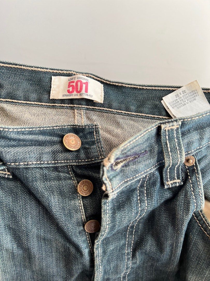 Levi s original 501 straight leg button fly Jeans Carousell