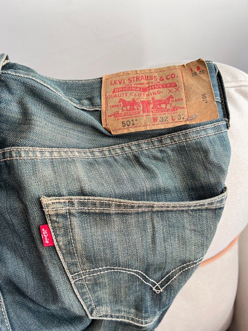 Original 501 button fly jeans discount