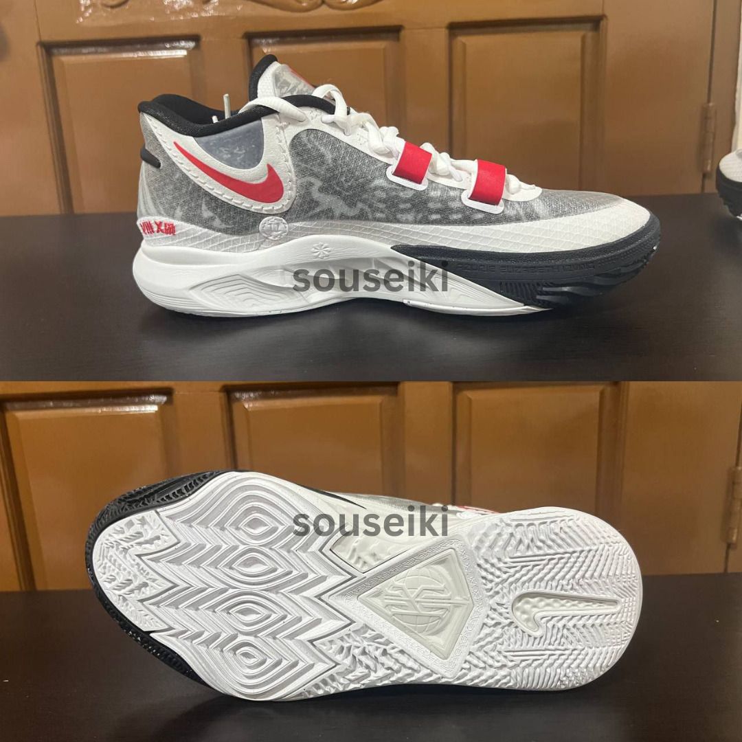 [NO BOX] Authentic Nike Kyrie 8 White University Red (Category: Sneakers) located in Quezon City. Submitted by souseiki (Listing ID 1318962096, Image 2). Description: ❗❗ NO BOX ❗❗ ✅ Available in sizes w/ price: 10.5 US | 43-44 EU | 27.3cm - PHP 6,500.00 ✅ Bought from USA 🇺🇸 ✅ 100% Authentic MOP: GCash/Bank Transfer MOD: Same day delivery (Lalamove, Grab Express) Location: Quezon City.